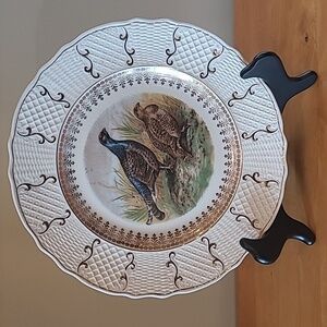 SOLIAN WARE SIMPSONS POTTERS LTD. Vintage Countryside Partridge Game Birds Plate